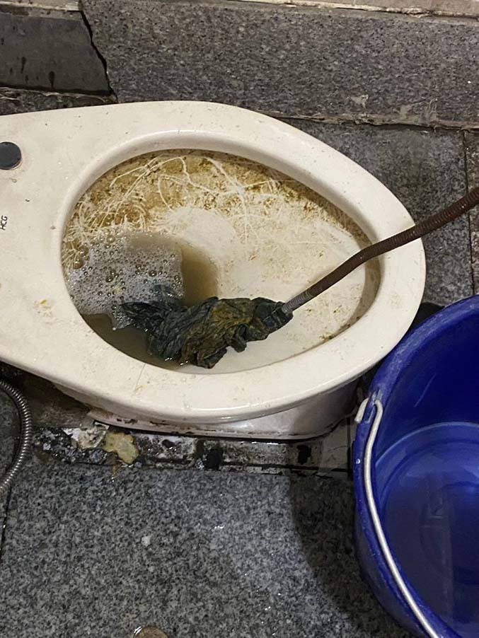 南投名間鄉通馬桶